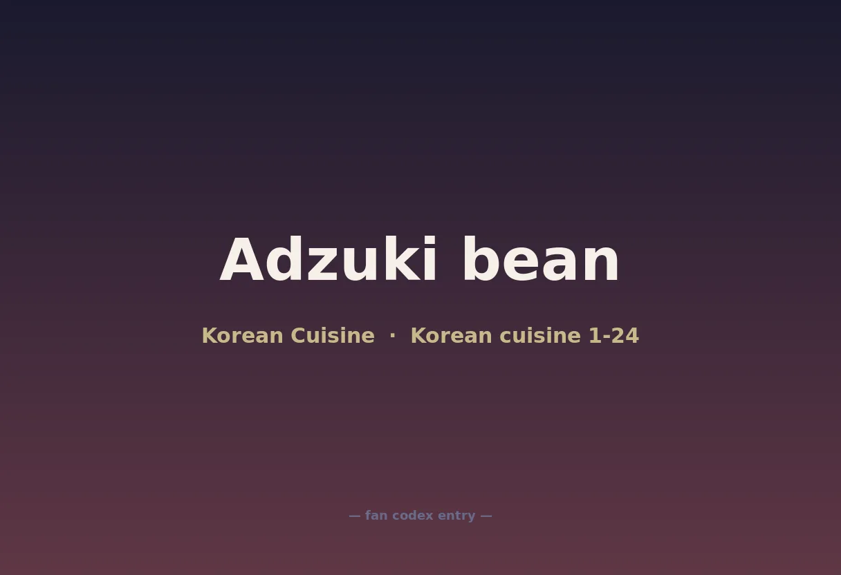 Adzuki bean