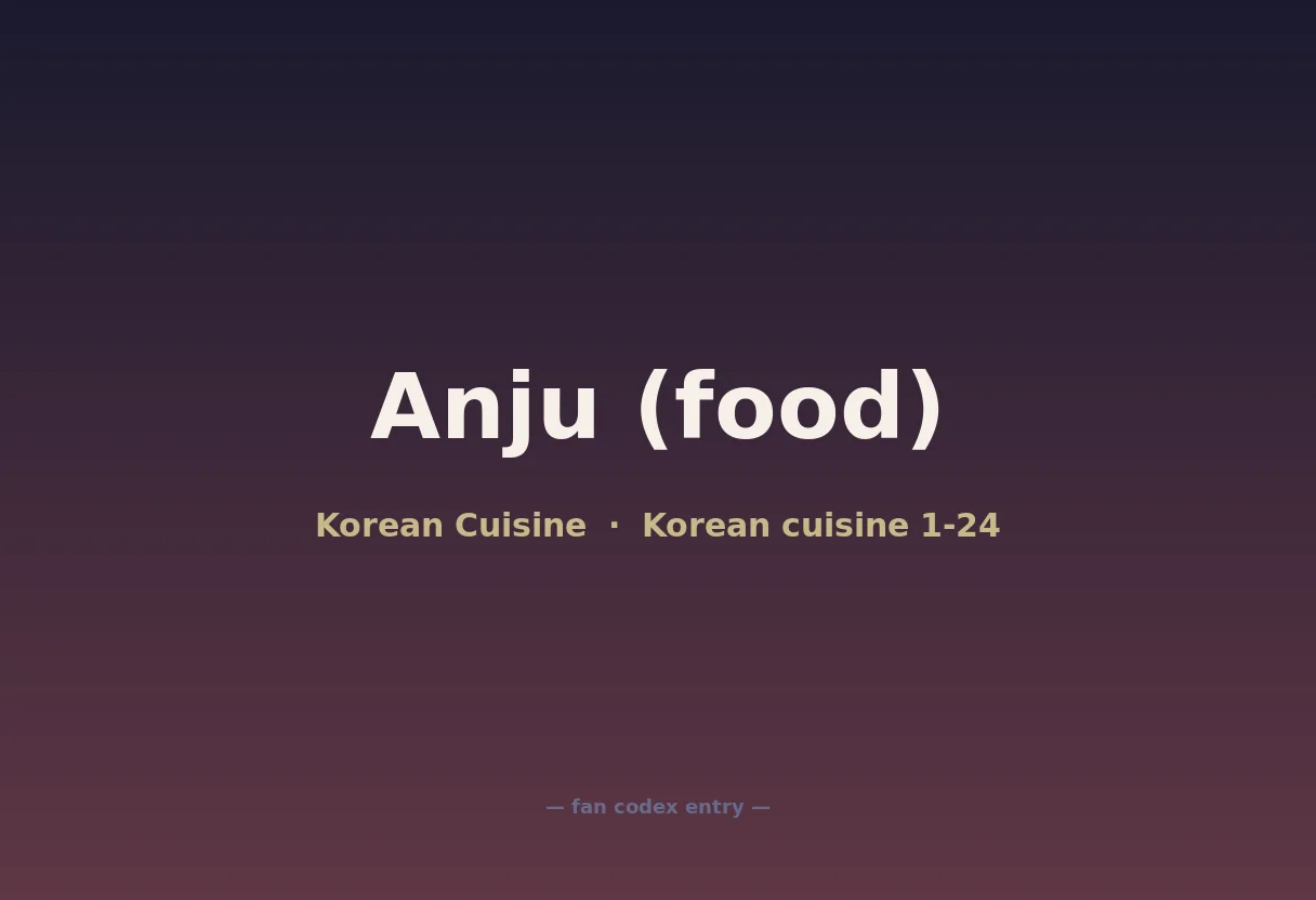 Anju (food)