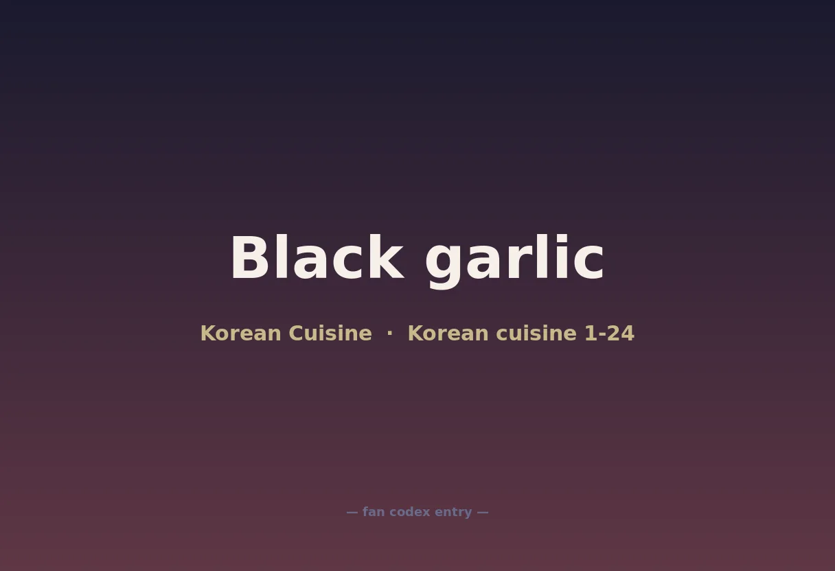 Black garlic