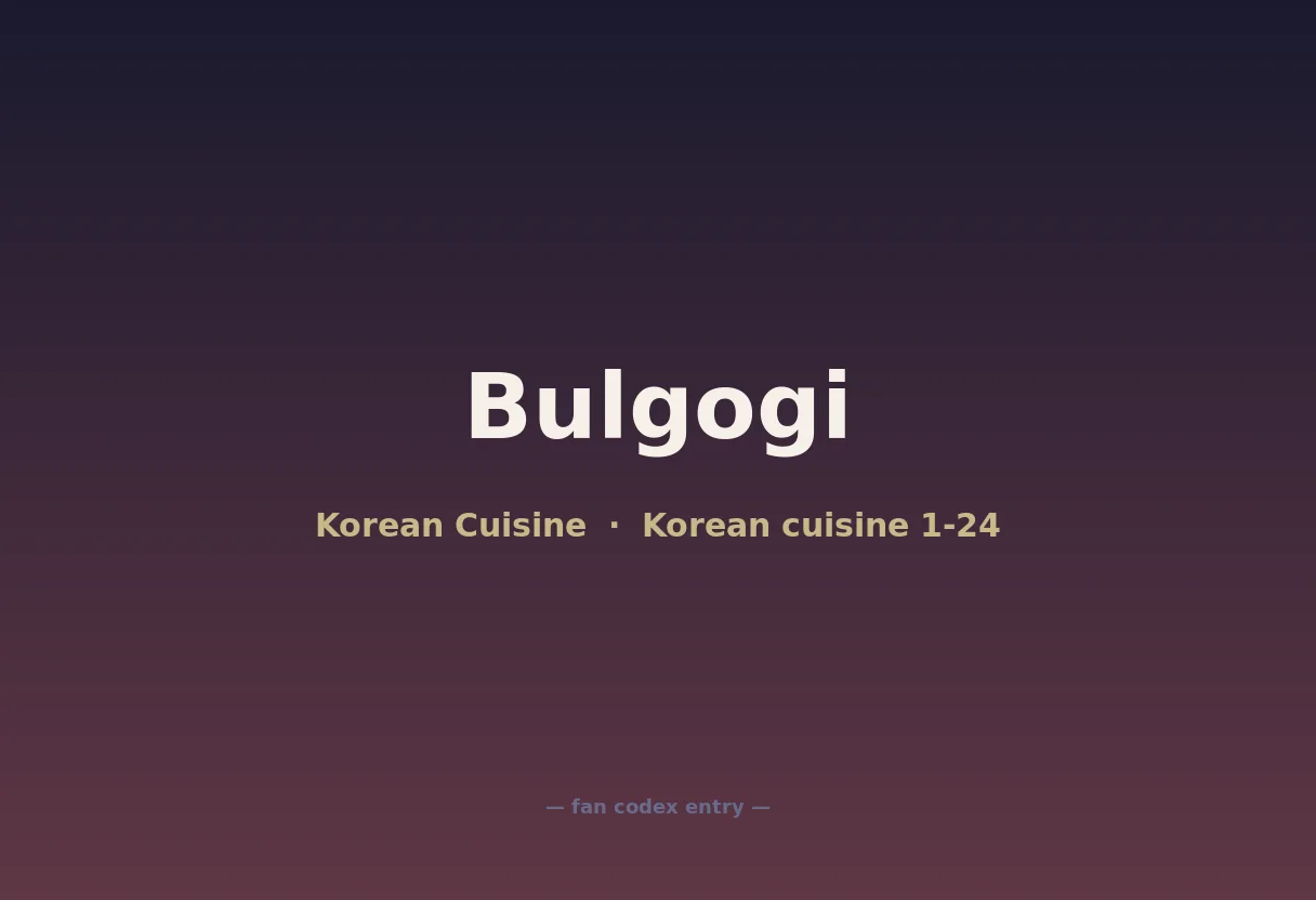 Bulgogi